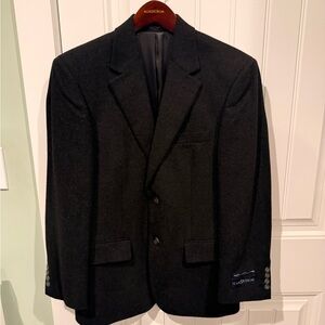 Cashmere, Silk & Wool Men’s NWT Black Blazer Coat Jacket Ron Chereskin 36S